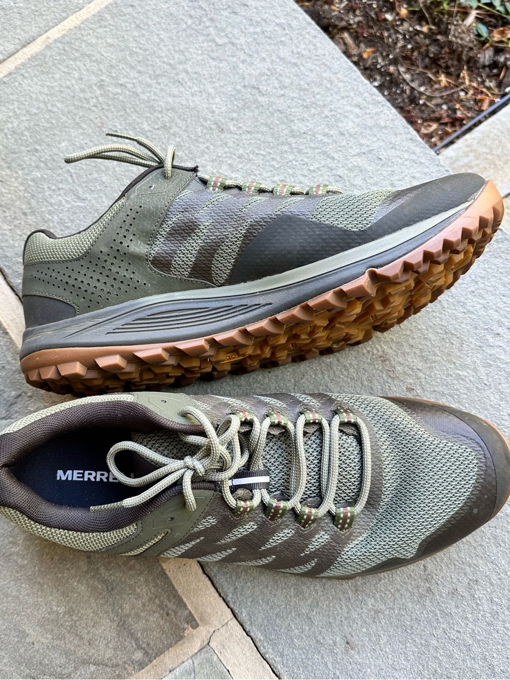 Merrell Men's Olive  Trail Sneakers
